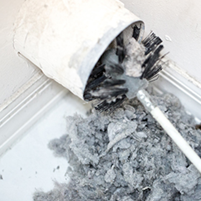 Lint backs up into the dryer vent